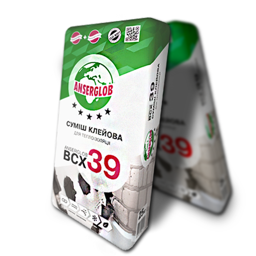 Клей для пенопласта и пенополистирола Anserglob ВСХ-39 25 кг