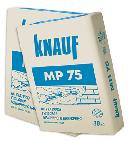 Штукатурка гипсовая машинная Кнауф МП-75 30 кг
